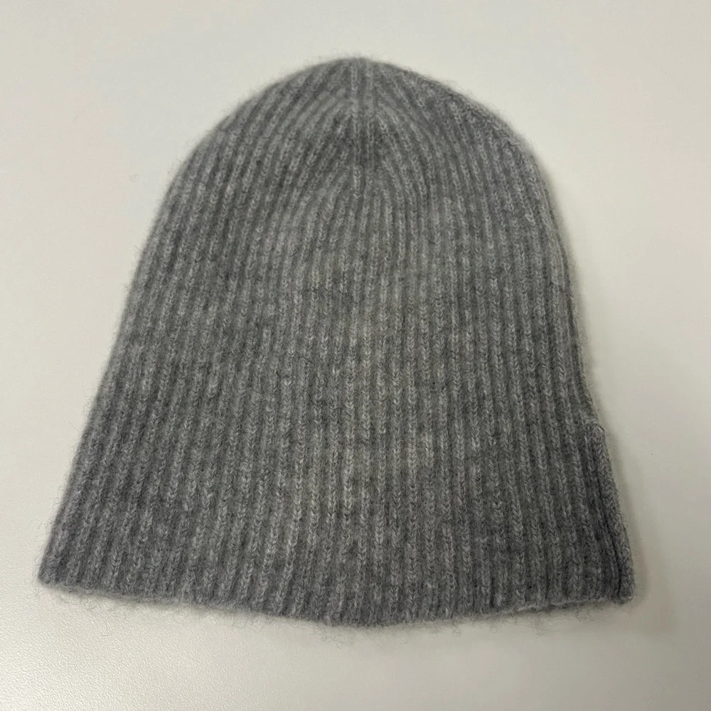 NAADAM Gray Ribbed Knit Hat - Picture 2 of 4